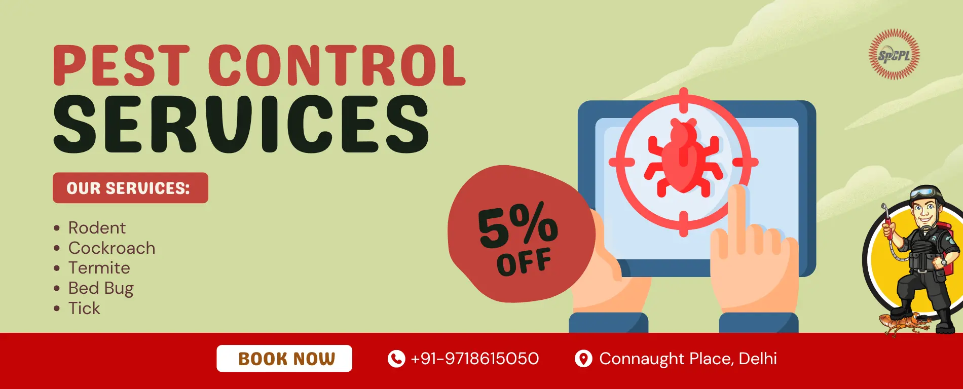 Pest Control Services in Connaught Place
