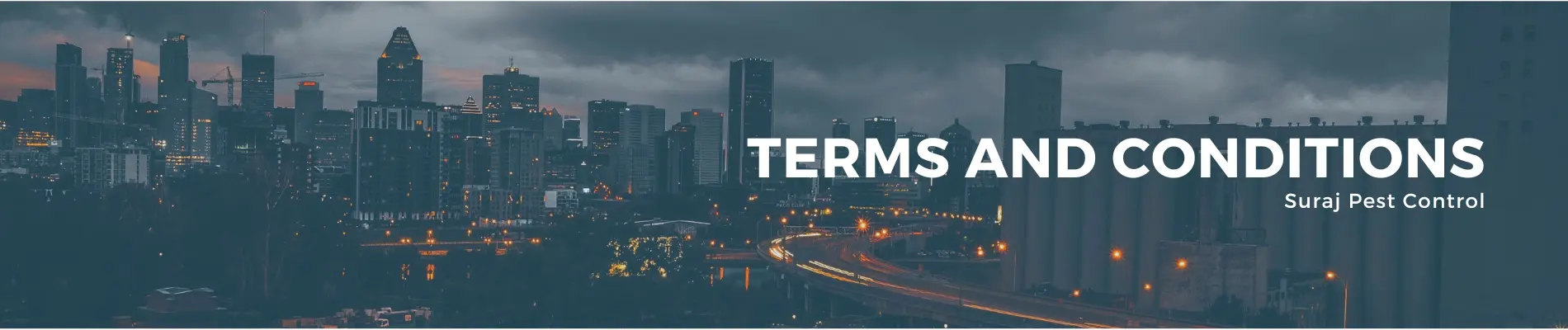 Suraj Pest Terms and Conditions